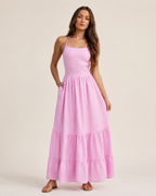 Livia -Dames Maxi-jurk Met Spaghettibandjes