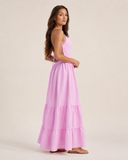 Livia -Dames Maxi-jurk Met Spaghettibandjes