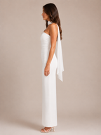 Lorielle - Sjaal Bandeau Maxi-jurk met Nauwsluitende Pasvorm