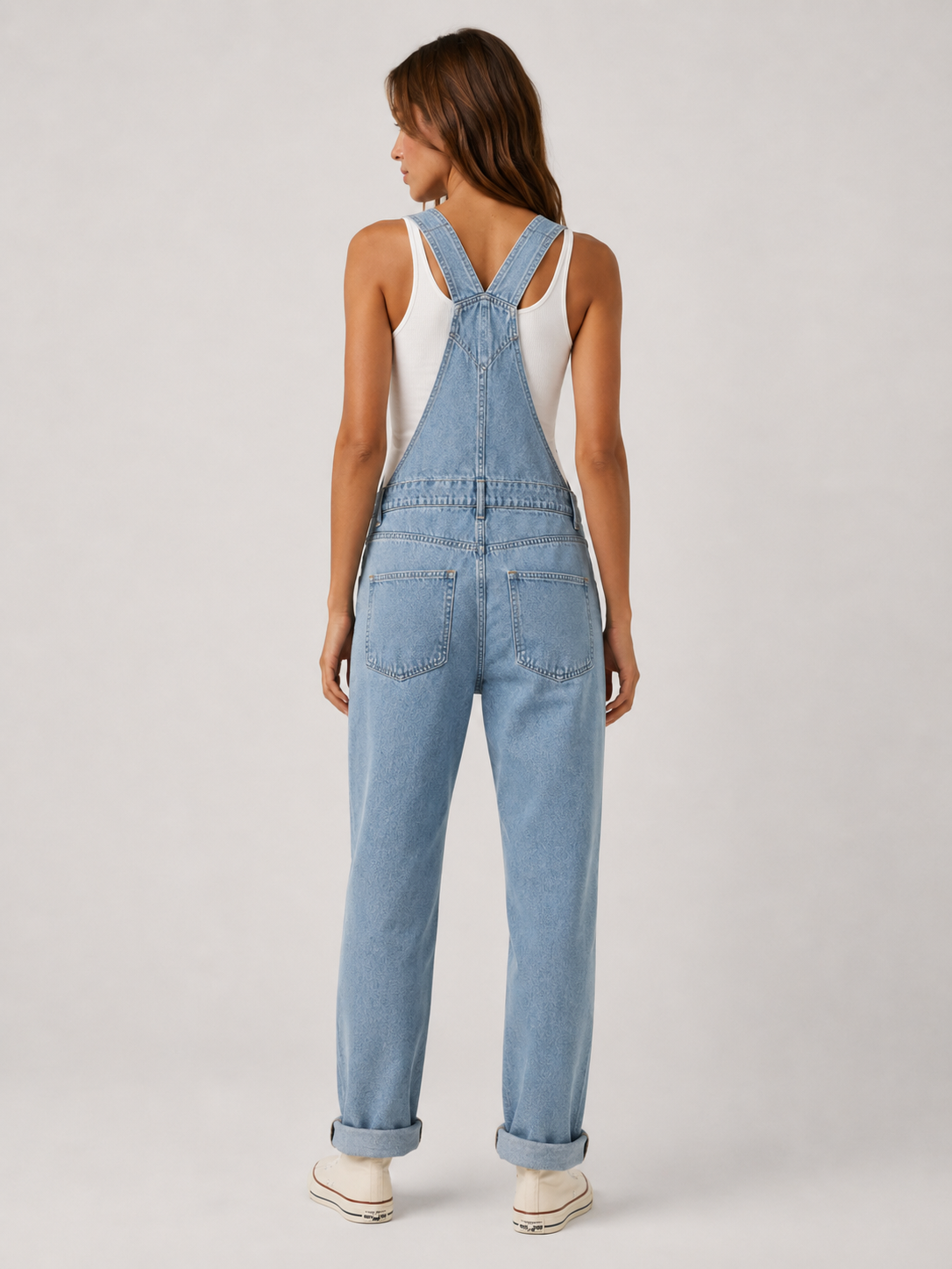 Paz - Dames Denim Tuinbroek Met Verstelbare Schouderbanden
