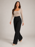 Pierrette - Dames High-waist Pantalon Met Rechte Pijpen