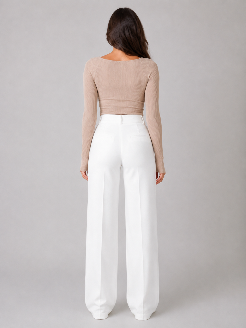 Pierrette - Dames High-waist Pantalon Met Rechte Pijpen