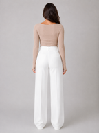 Pierrette - Dames High-waist Pantalon Met Rechte Pijpen