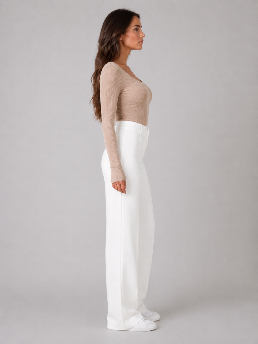 Pierrette - Dames High-waist Pantalon Met Rechte Pijpen