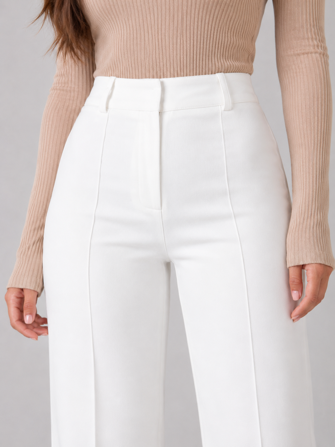 Pierrette - Dames High-waist Pantalon Met Rechte Pijpen