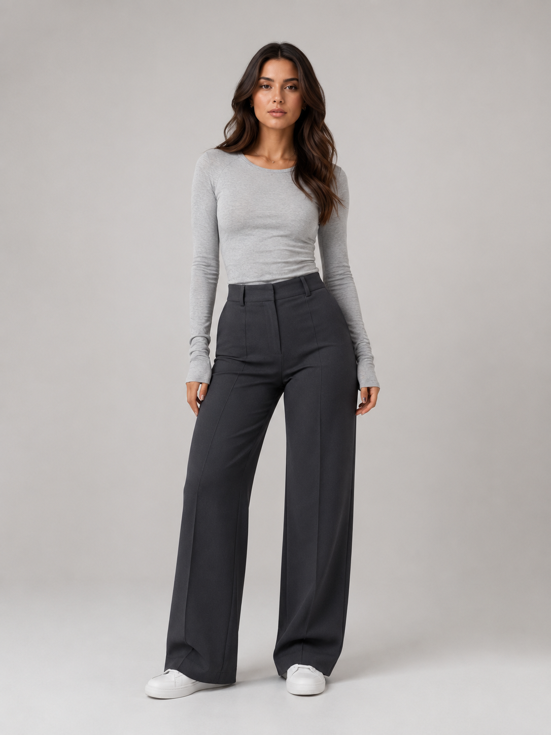 Pierrette - Dames High-waist Pantalon Met Rechte Pijpen