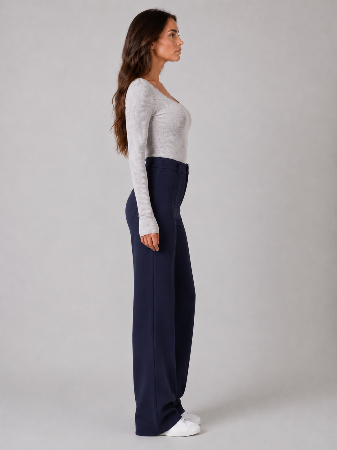 Pierrette - Dames High-waist Pantalon Met Rechte Pijpen