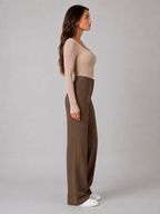 Pierrette - Dames High-waist Pantalon Met Rechte Pijpen