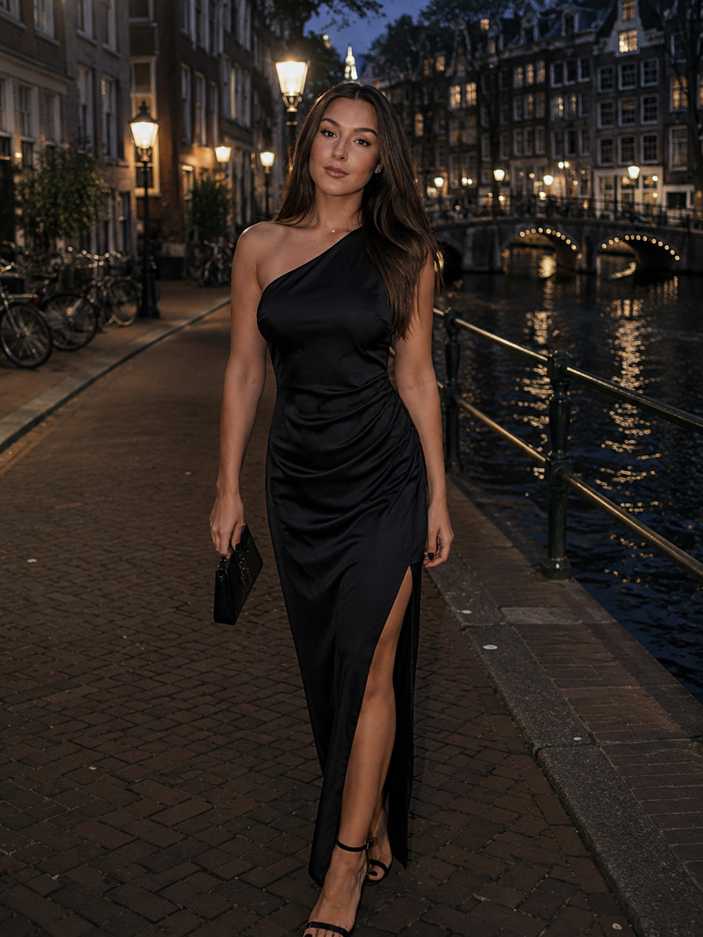 Novi - Mouwloze Maxi-jurk Met Hoge Taille