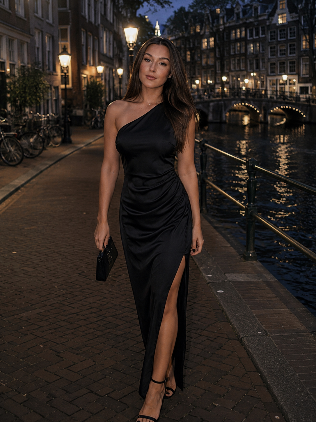 Novi - Mouwloze Maxi-jurk Met Hoge Taille
