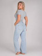 Ivara - Slim Fit Dames T-shirt Met U-hals
