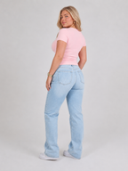 Ivara - Slim Fit Dames T-shirt Met U-hals