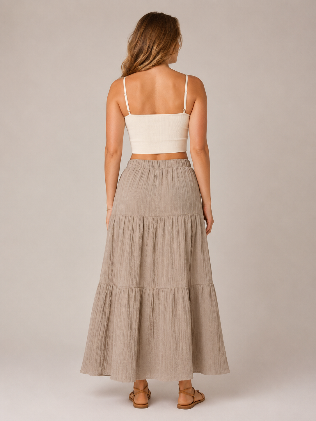Pandora - Dames Boho Maxi-rok Met Volantlagen En Elastische Taille