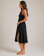 Florenza - Midi-jurk Met Cut-Out En Hoge Split