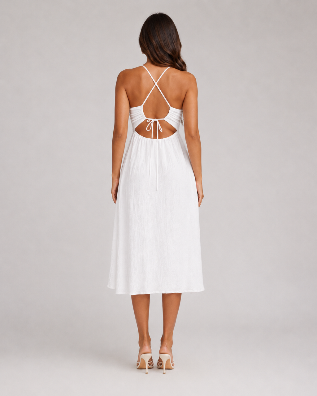 Florenza - Midi-jurk Met Cut-Out En Hoge Split