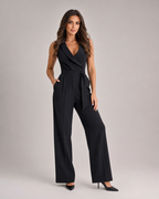Hélianne - Mouwloze Jumpsuit Met Diepe V-hals En Tailleband