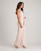 Hélianne - Mouwloze Jumpsuit Met Diepe V-hals En Tailleband