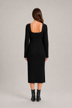 Zaide - dames vest met halterrokpak, gebreide set voor de herfst