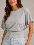 Havira - Dames T-shirt Met Korte Vleermuismouwen