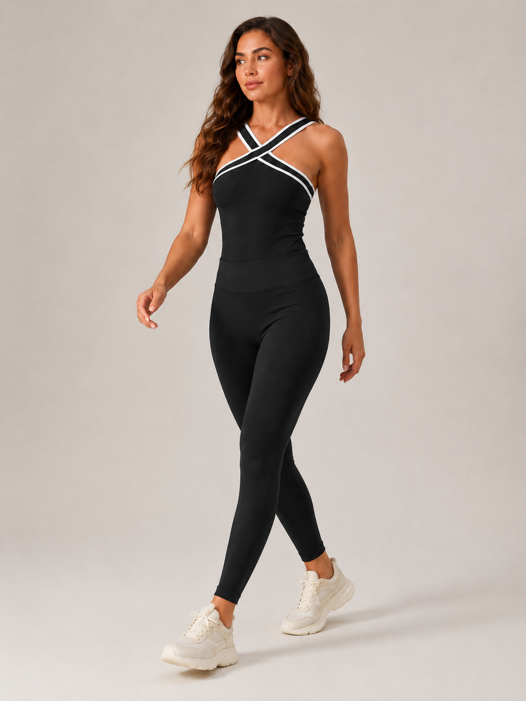 Philippa - Dames Cross Halter Top