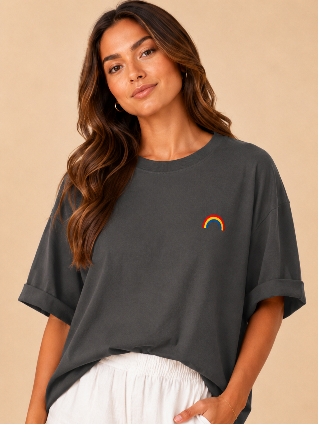 Paloma - Katoenen Dames T-shirt Met Smiley Print
