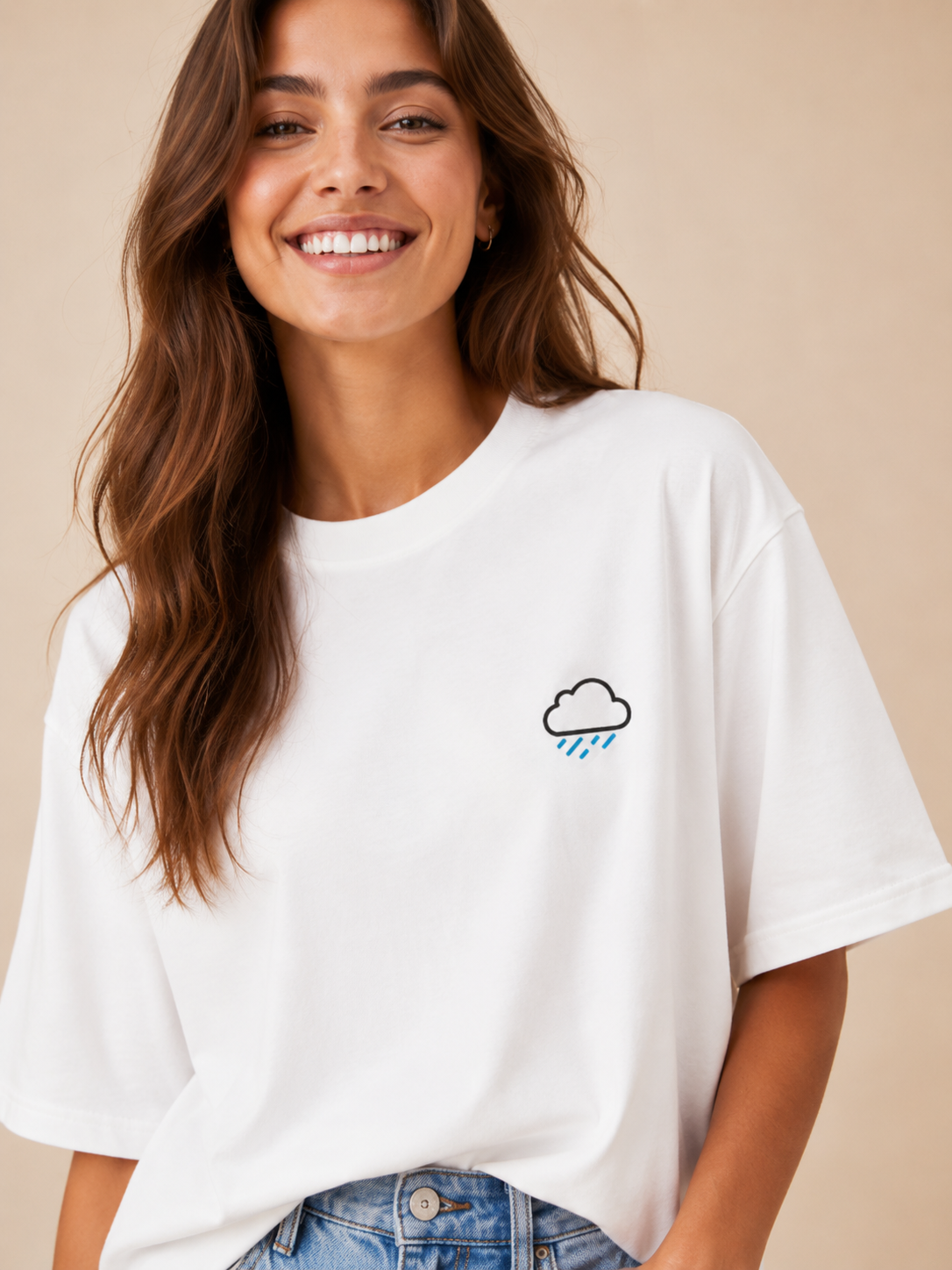Paloma - Katoenen Dames T-shirt Met Smiley Print
