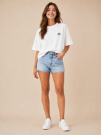Paloma - Katoenen Dames T-shirt Met Smiley Print