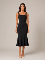 Mara - Lange Fishtail-jurk met Hoge Taille