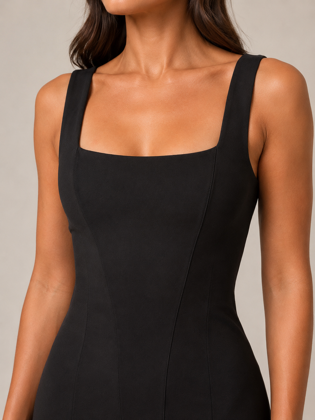 Mara - Lange Fishtail-jurk met Hoge Taille
