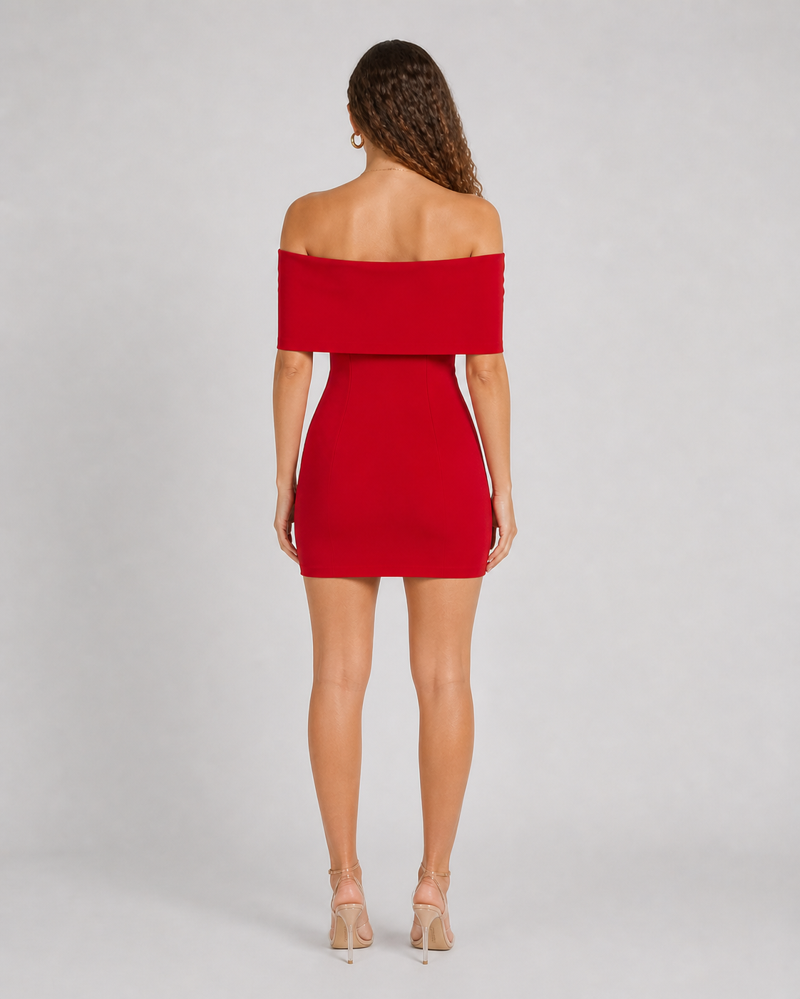 Florine - Off-shoulder Mini-jurk met Strikdetail