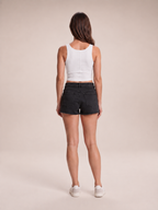 Jasmijn - ribgebreid dames basic topje met vierkante hals