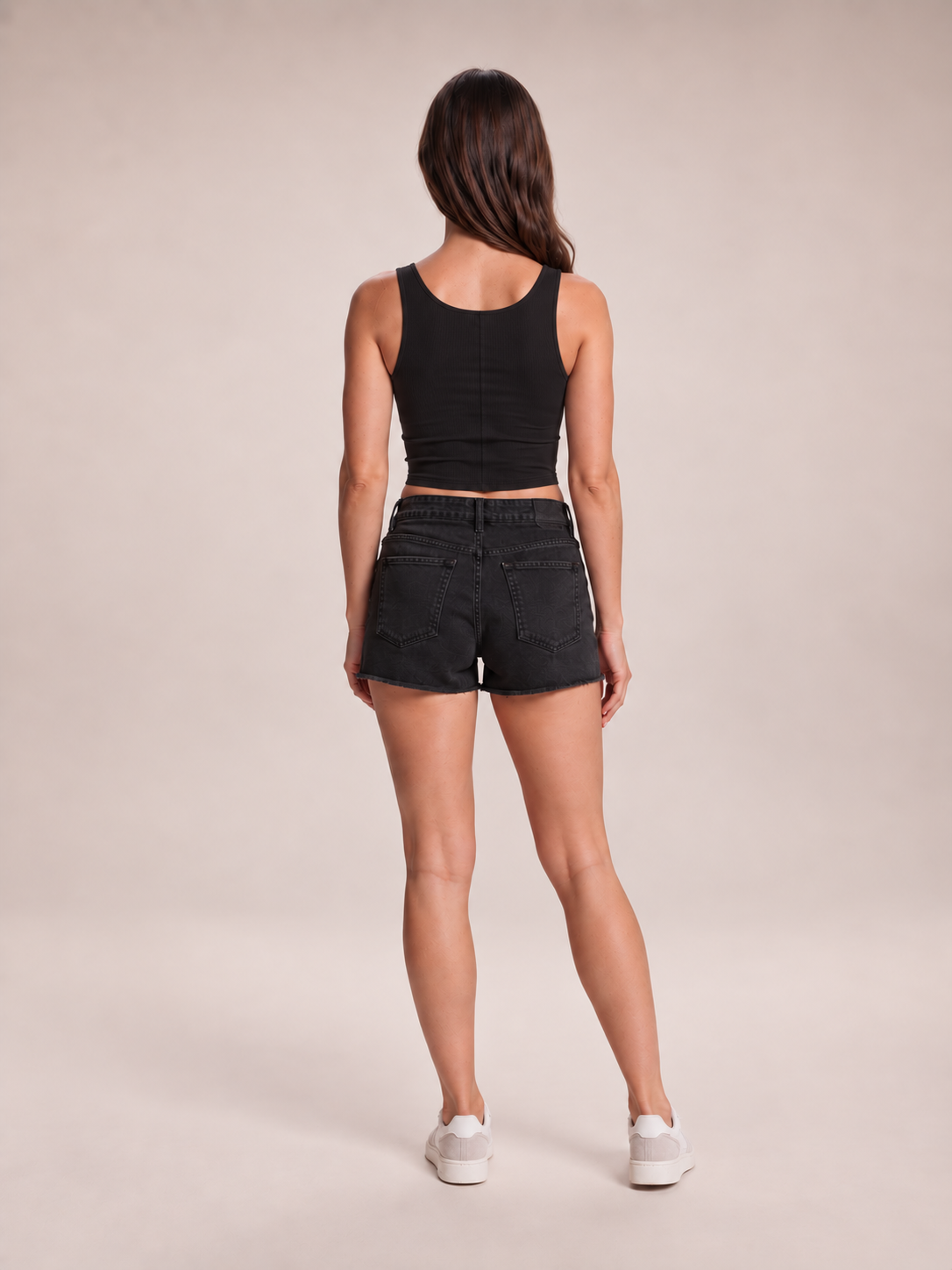 Jasmijn - ribgebreid dames basic topje met vierkante hals