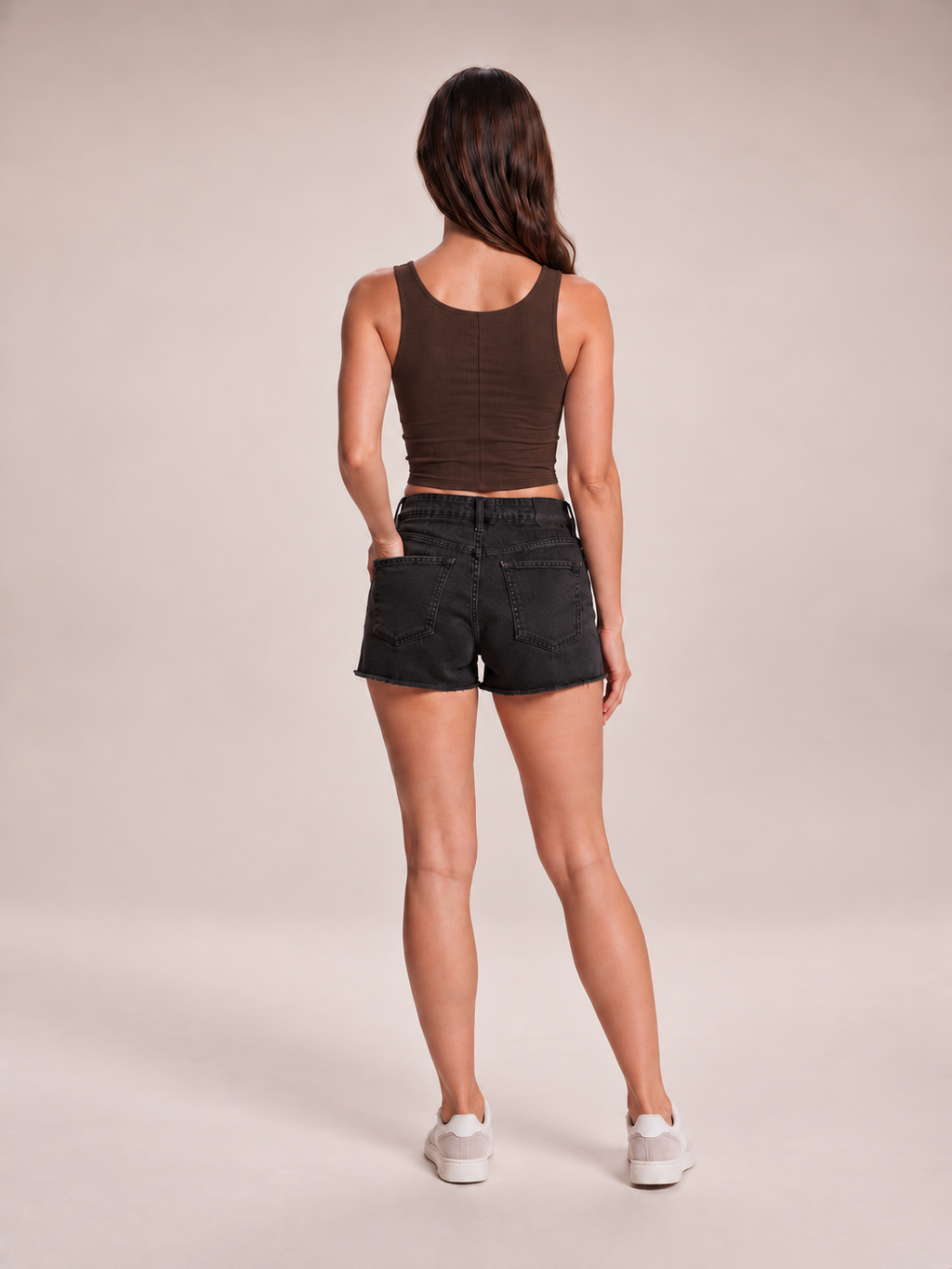 Jasmijn - ribgebreid dames basic topje met vierkante hals