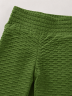 Quira - Dames Jacquard Legging Met Hoge Taille En Scrunch Detail