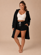 Quella - Driedelige Dames Pyjamaset Met Crop Top, Vest En Short