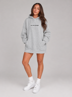 Qiana - Dames Pluche Hoodie Met Rugprint En Capuchon