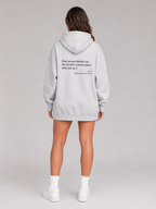 Qiana - Dames Pluche Hoodie Met Rugprint En Capuchon
