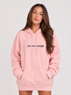 Qiana - Dames Pluche Hoodie Met Rugprint En Capuchon