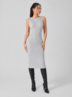 Quintessa - Tweedelige Dames Set Met Rib Top En Midi-rok
