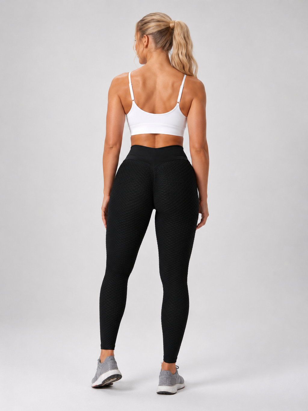 Qelina - Dames Sportlegging Met Hoge Taille En Scrunch Detail