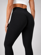 Qelina - Dames Sportlegging Met Hoge Taille En Scrunch Detail