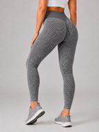 Qelina - Dames Sportlegging Met Hoge Taille En Scrunch Detail