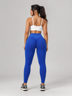 Qelina - Dames Sportlegging Met Hoge Taille En Scrunch Detail