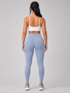 Qalara - Dames Sportlegging Met Hoge Taille En Push-up Naden