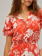 Manouk - Maxi-jurk Met Bloemenprint En Knoopsluiting