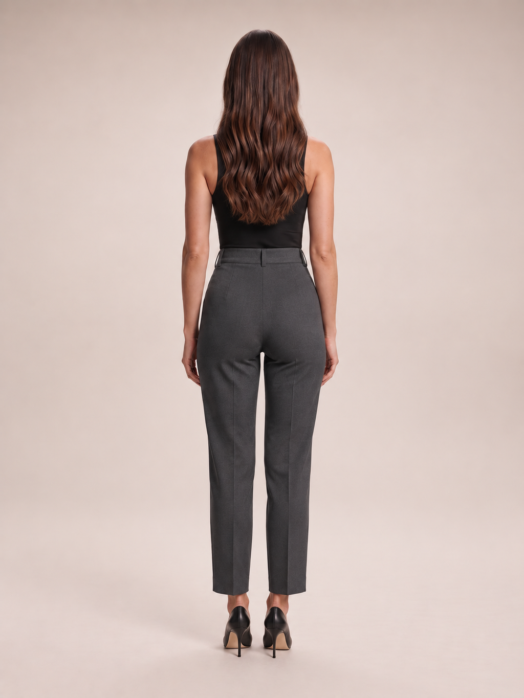 Talisa - dames broek met hoge taille en rechte pijpen
