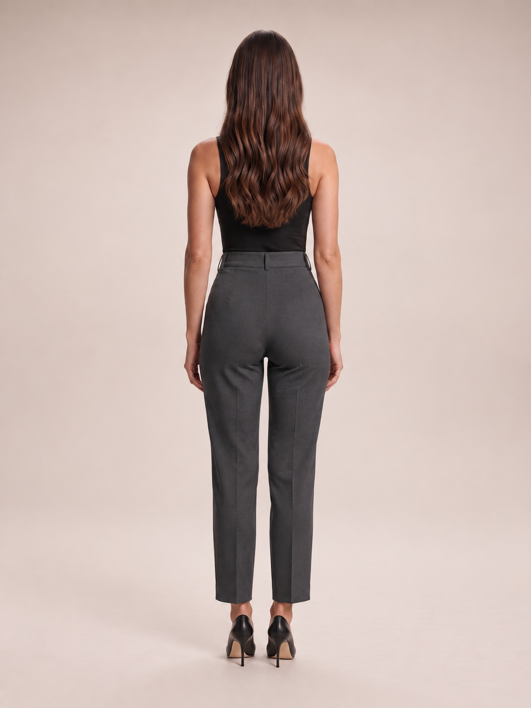 Talisa - dames broek met hoge taille en rechte pijpen