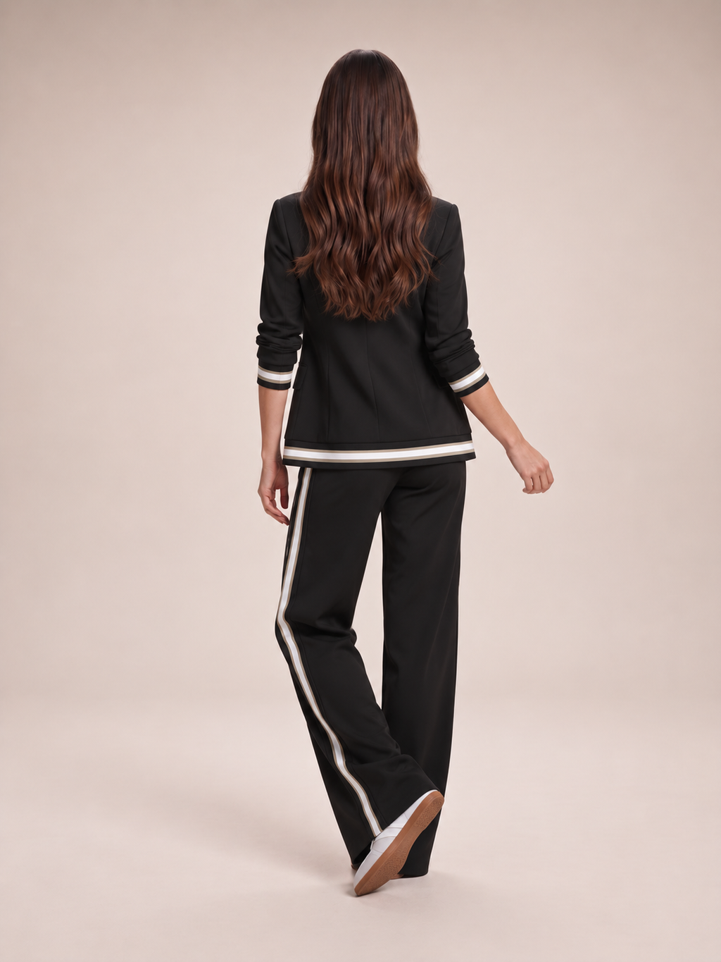 Selina - tweedelig dames set met blazer en wijde broek