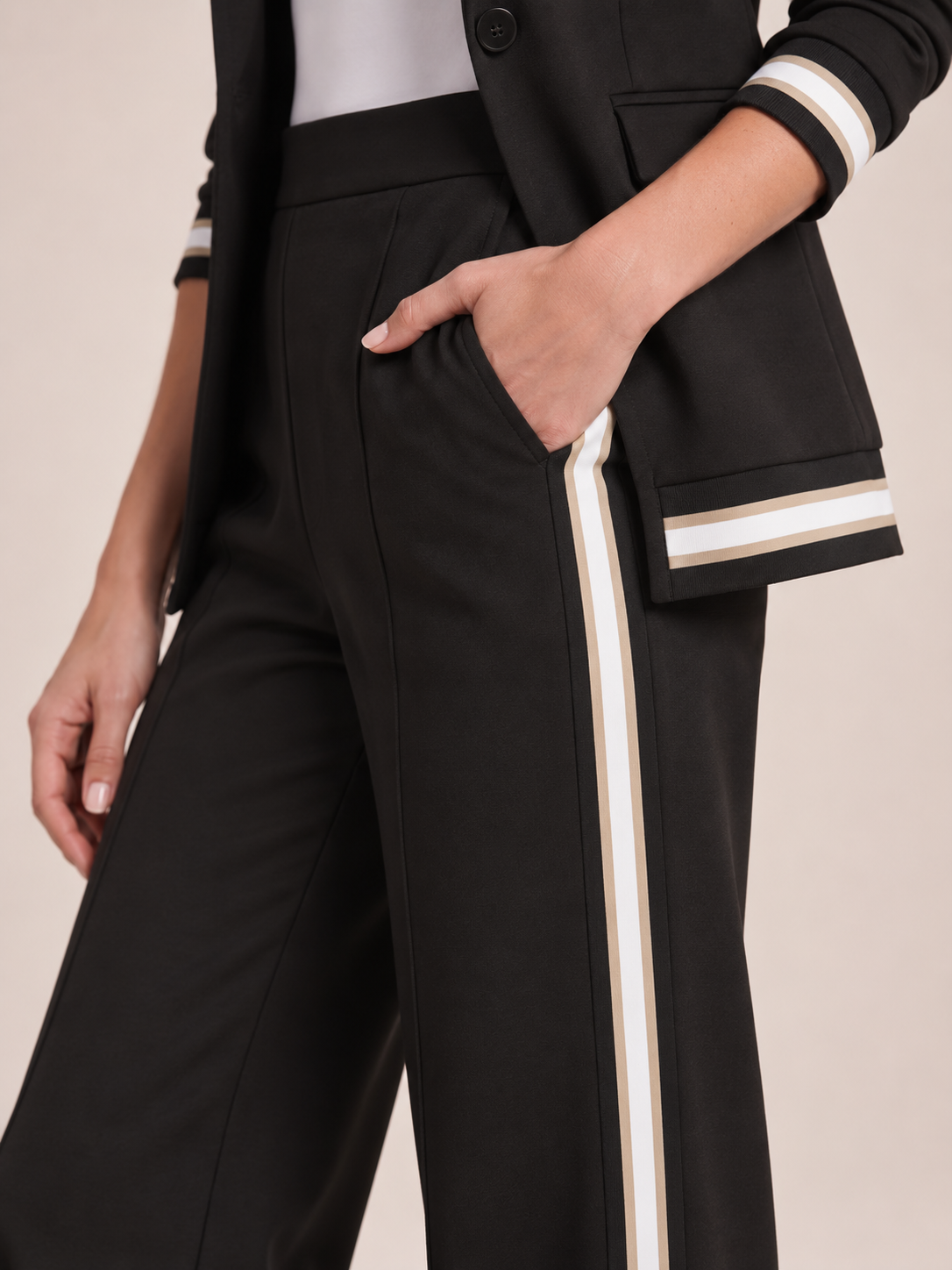 Selina - tweedelig dames set met blazer en wijde broek