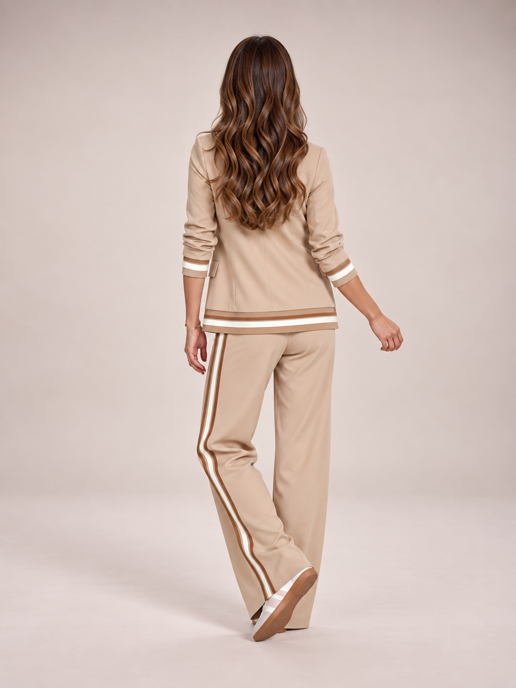 Selina - tweedelig dames set met blazer en wijde broek